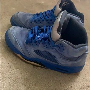 Blue Jordan 5s